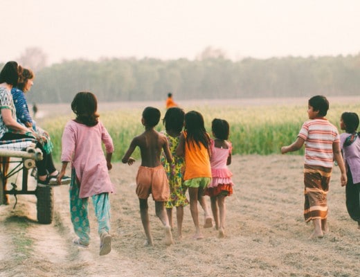 Children running 