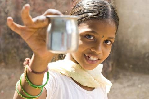 goa_india_young_woman with Chai