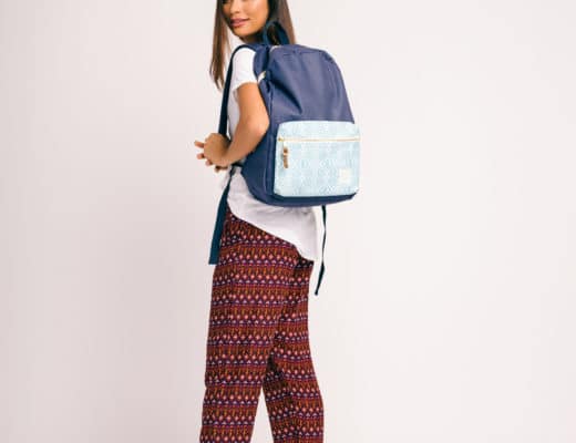 Woman wearing Soular backpacks