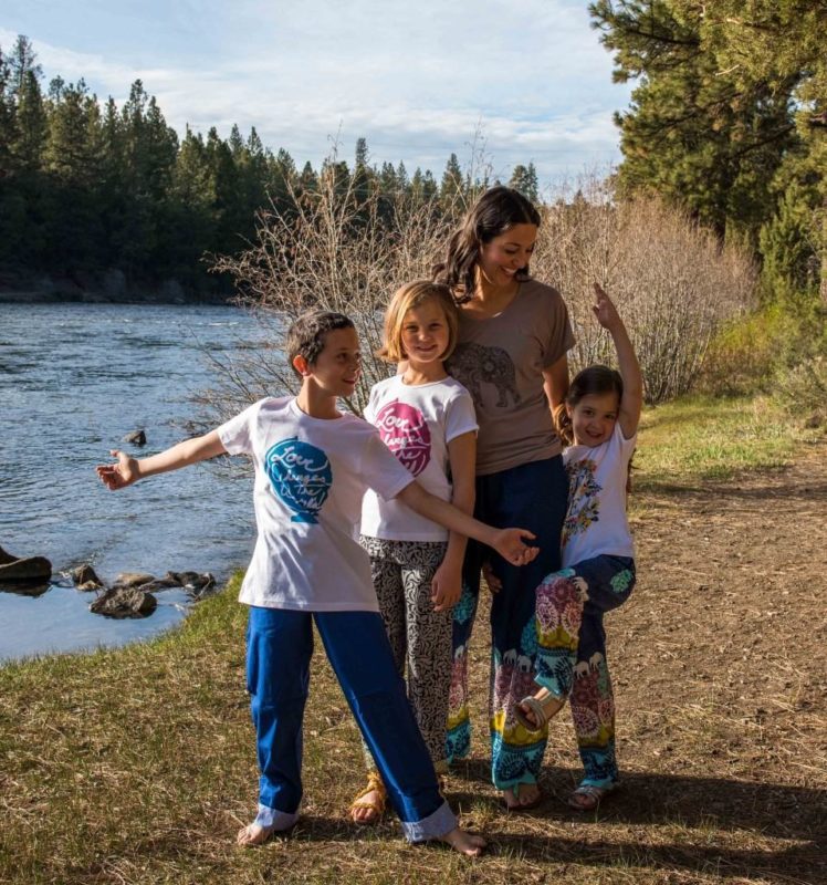 Shannon with her children
