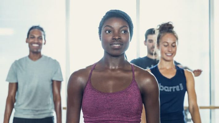 People working out at Barre3